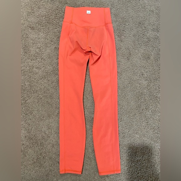 Vuori Womens XXS Studio Pocket Leggings VW446 High Rise 4 Way Stretch Grapefruit - Picture 6 of 13